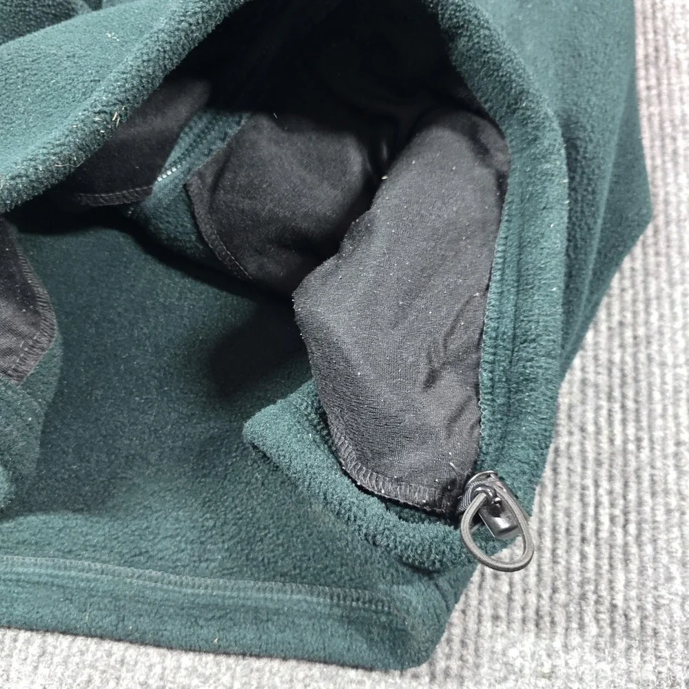 Vintage L.L.Bean Fleece Vest Mens 2XL Green Trail Model Full Zip Pockets Outdoor